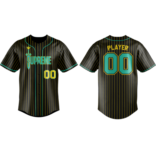 Button Down Jersey Black