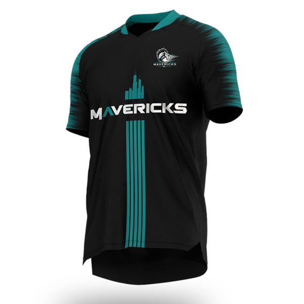 Custom Black Soccer Jersey – Mavericks Kit by Capra Sports