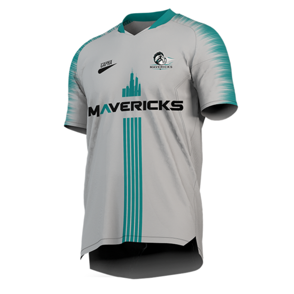 Custom Grey Soccer Jersey – Mavericks Soccer Kit by Capra Sports