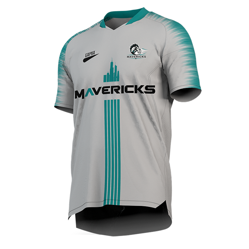 Custom Grey Soccer Jersey – Mavericks Soccer Kit by Capra Sports